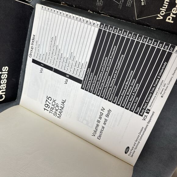 Ford 1975 Truck Shop Manual Complete Set Volumes 1-5 Bronco Econoline F-Series - Picture 11 of 15